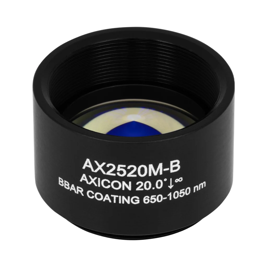Thorlabs AX2520M-B 锥形透镜 N-BK7 Ø25.4mm(Ø1") 20.0° B膜(650-1050nm)