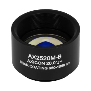 Thorlabs AX2520M-B 锥形透镜 N-BK7 Ø25.4mm(Ø1") 20.0° B膜(650-1050nm)