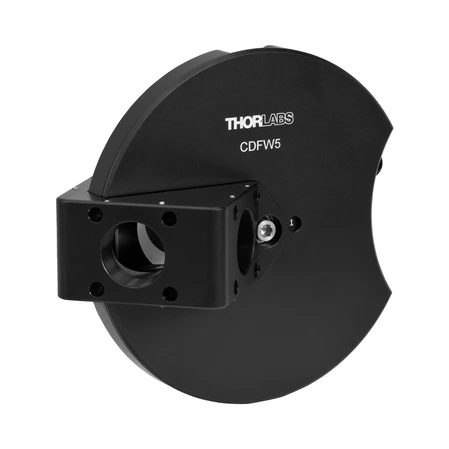 Thorlabs CDFW5 30mm笼式系统手动二向色滤光片轮,可安装五个矩形滤光片