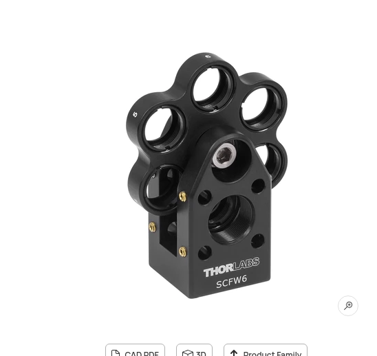 Thorlabs SCFW6 笼式滤光轮