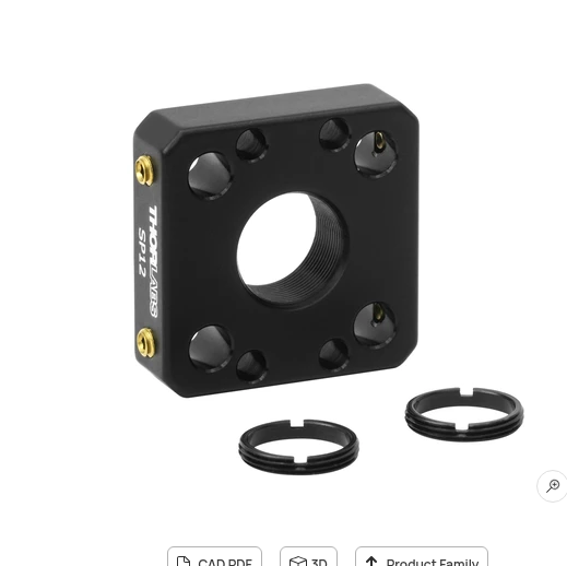 Thorlabs SP12 Ø10mm光学元件笼板
