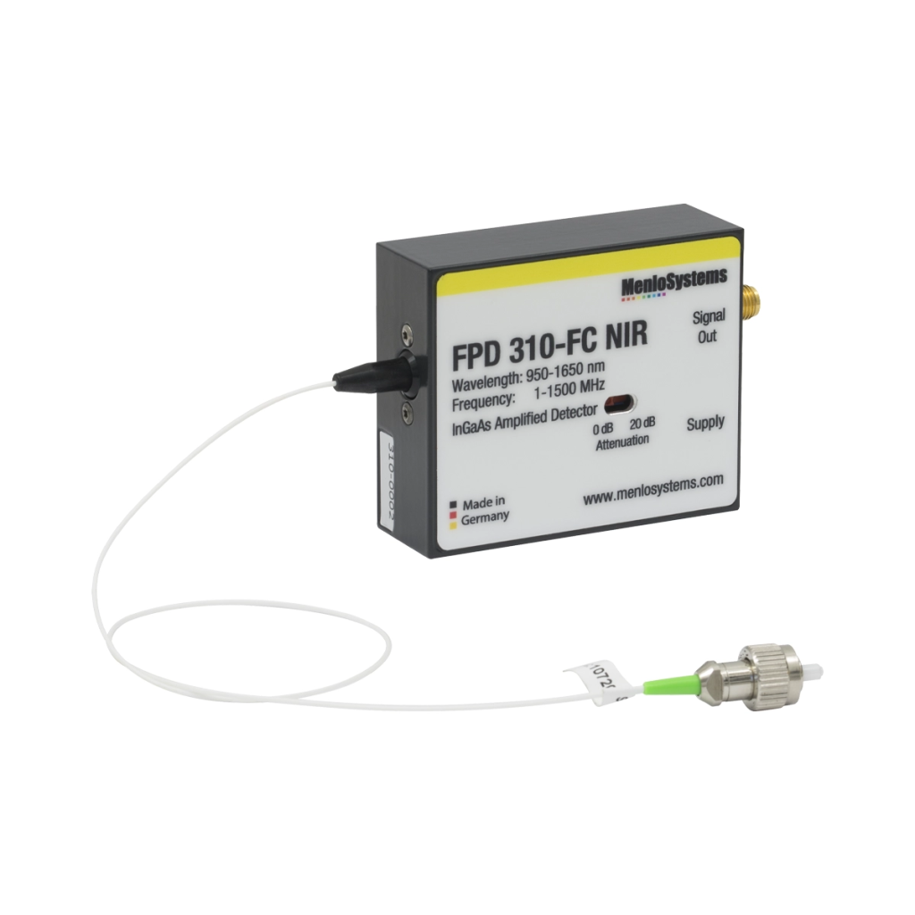 Thorlabs FPD310-FC-NIR 铟镓砷光电探测器,可调增益,带放大,高灵敏度PIN,950 - 1650 nm,1 MHz - 1.5 GHz