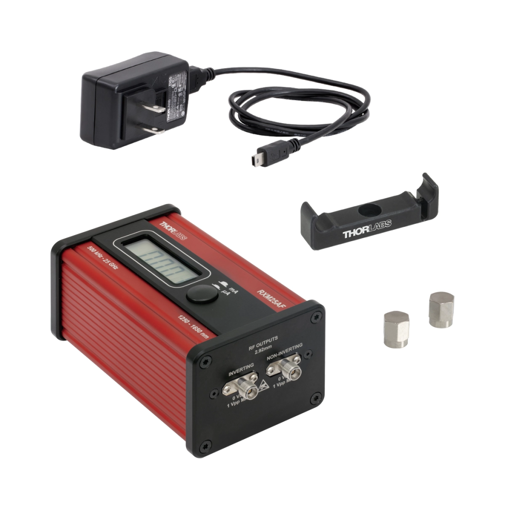 Thorlabs RXM25AF 超快光纤光接收器 25 GHz 1250-1650 nm 单模 FC/PC