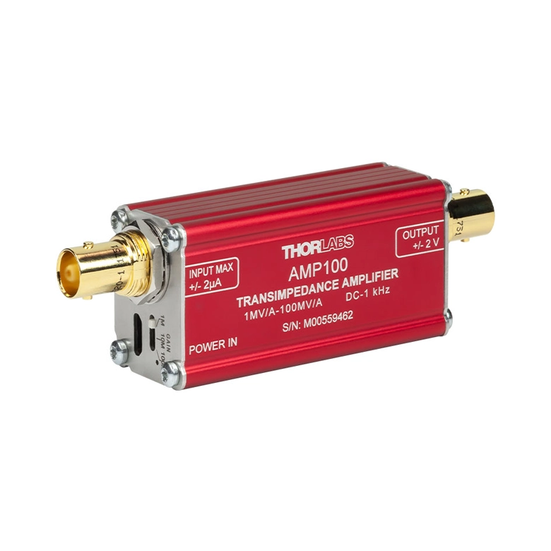 Thorlabs AMP100 跨阻放大器，用于光电二极管