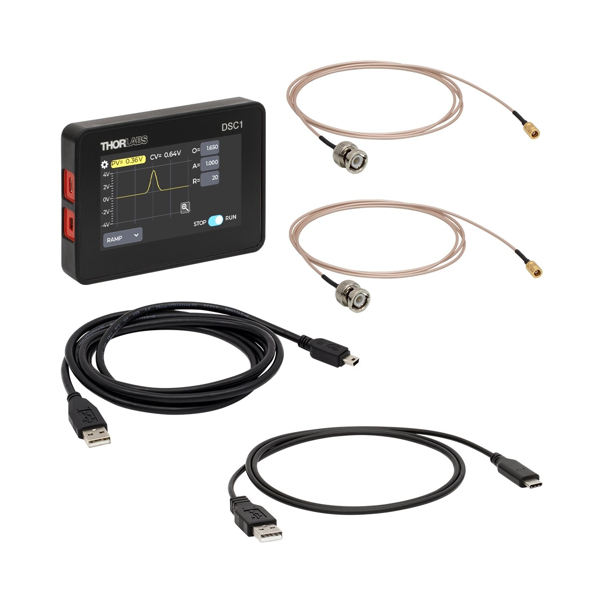 Thorlabs DSC1 紧凑型数字伺服控制器,带宽100 kHz,电源单独