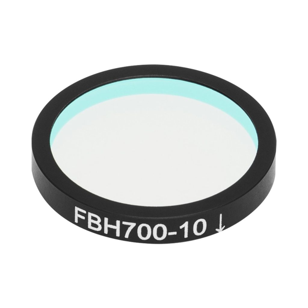 Thorlabs FBH700-10 硬膜带通滤光片,Ø25 mm,CWL = 700