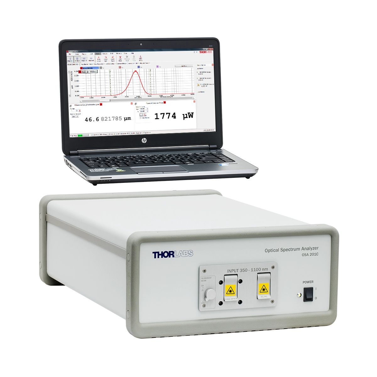Thorlabs OSA201C,傅里叶变换光谱分析仪,350 - 1100 nm