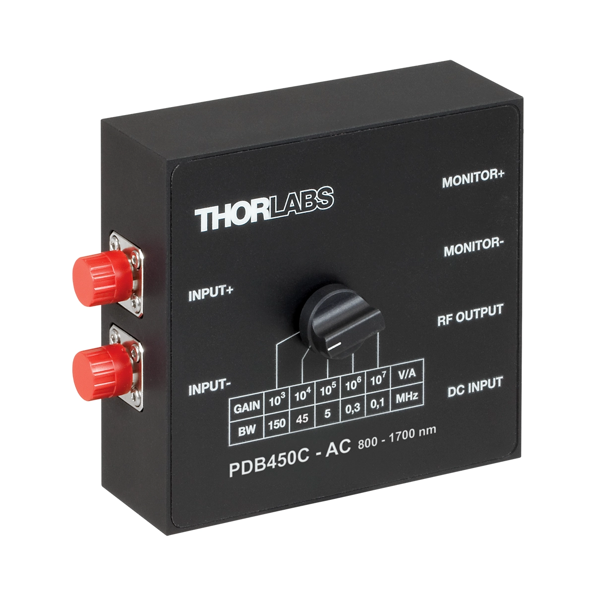 Thorlabs PDB450C-AC 平衡探测器 800-1700nm 150MHz