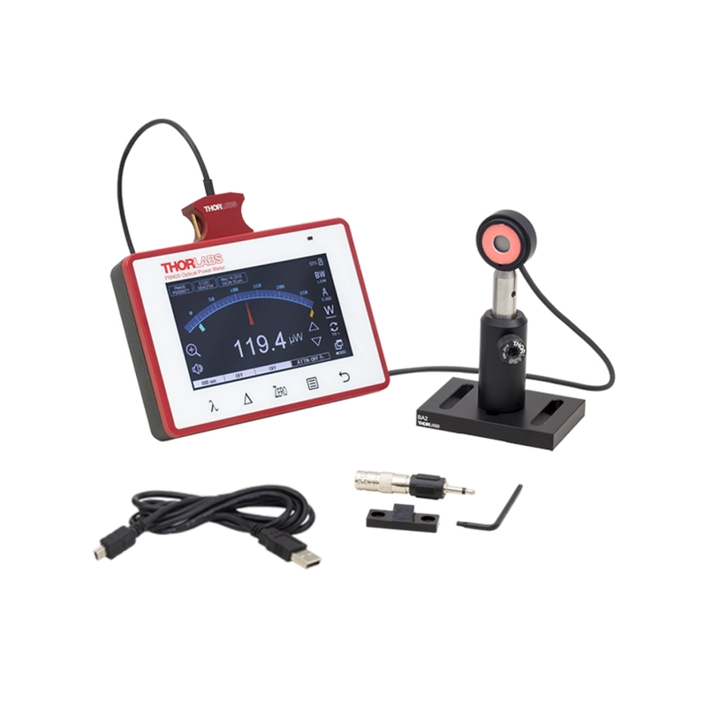 Thorlabs PM400K1 触控屏数字功率计套装(硅探头) 400 nm - 1100 nm 50 nW - 50 mW