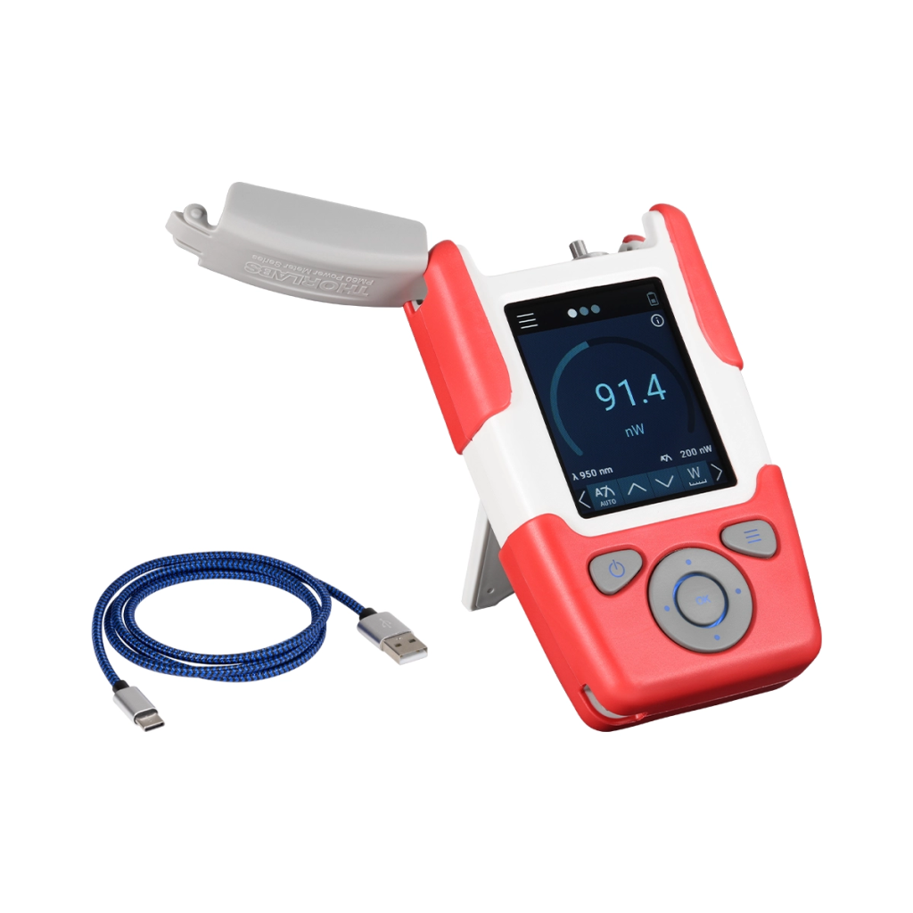 Thorlabs PM60A 场用光纤功率计(硅光电二极管) 400 - 1100 nm -65 dBm ~ 16 dBm (300 pW ~ 40 mW)