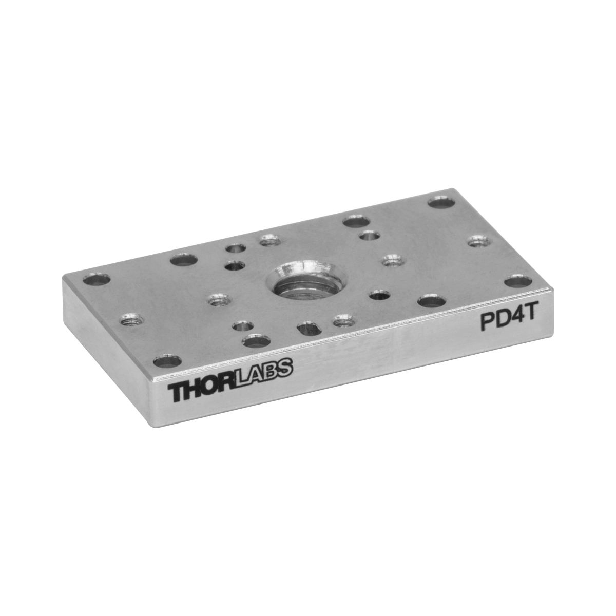 PD4T 线性位移台 转接板,3 mm厚,用于12 mm压电惯性位移台,8-32安装孔