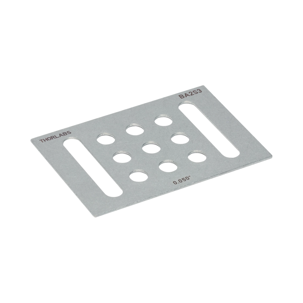 Thorlabs BA2 - 不锈钢垫板 2"×3" 厚0.050" 光学安装基座 | 高飞激光