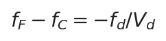 f_F − f_C = −f_d / V_d