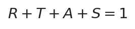 R+T+A+S=1