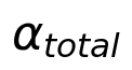 \alpha_{total}