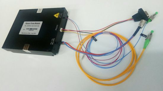拉曼泵浦激光模块实物图