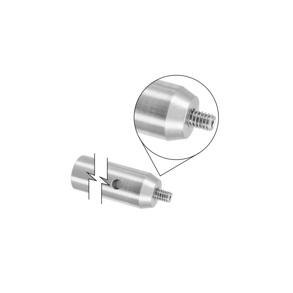 Thorlabs TR6 - Ø1/2"不锈钢光学接杆 8-32螺柱 L=6" | 高飞激光